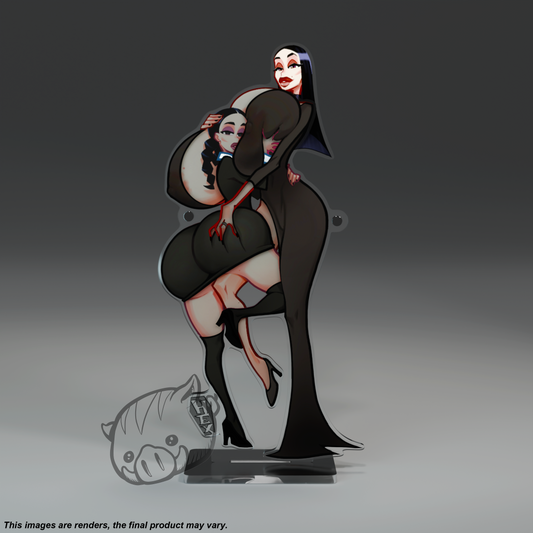 Mother and Daughter from the Goth Family