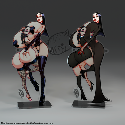 Mother and Daughter from the Goth Family