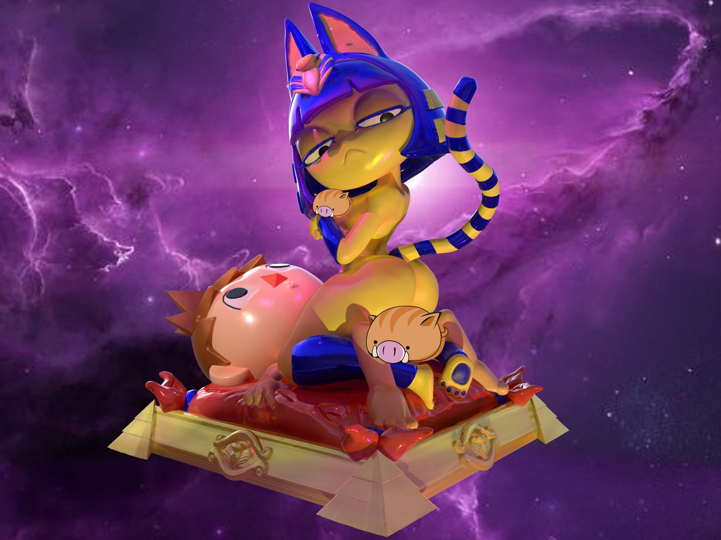 Egyptian & Villager